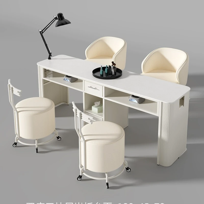 Rock slab manicure table manicure table and chair set single double widened manicure shop special table
Rock slab manicure table manicure table and chair set single double widened manicure shop special table