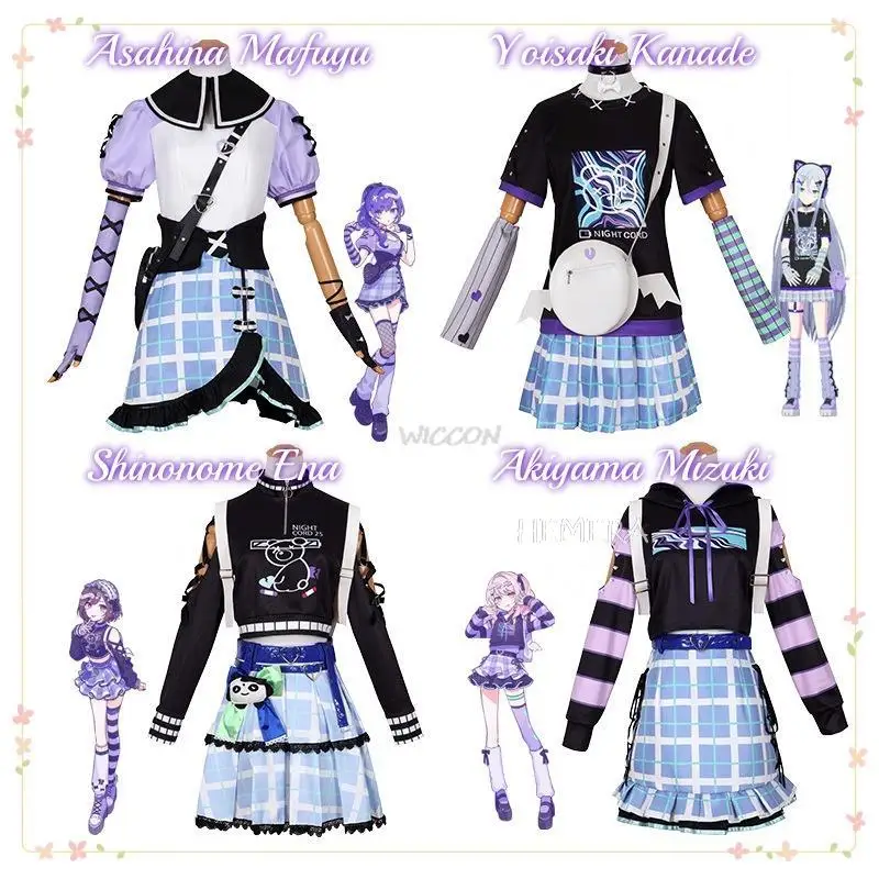 Project Sekai Colorful Stage Cosplay Yoisaki Kanade Asahina Mafuyu Shinonome Ena Akiyama Mizuki Cosplay Stage Costume Set
Project Sekai Colorful Stage Cosplay Yoisaki Kanade Asahina Mafuyu Shinonome Ena Akiyama Mizuki Cosplay Stage Costume Set