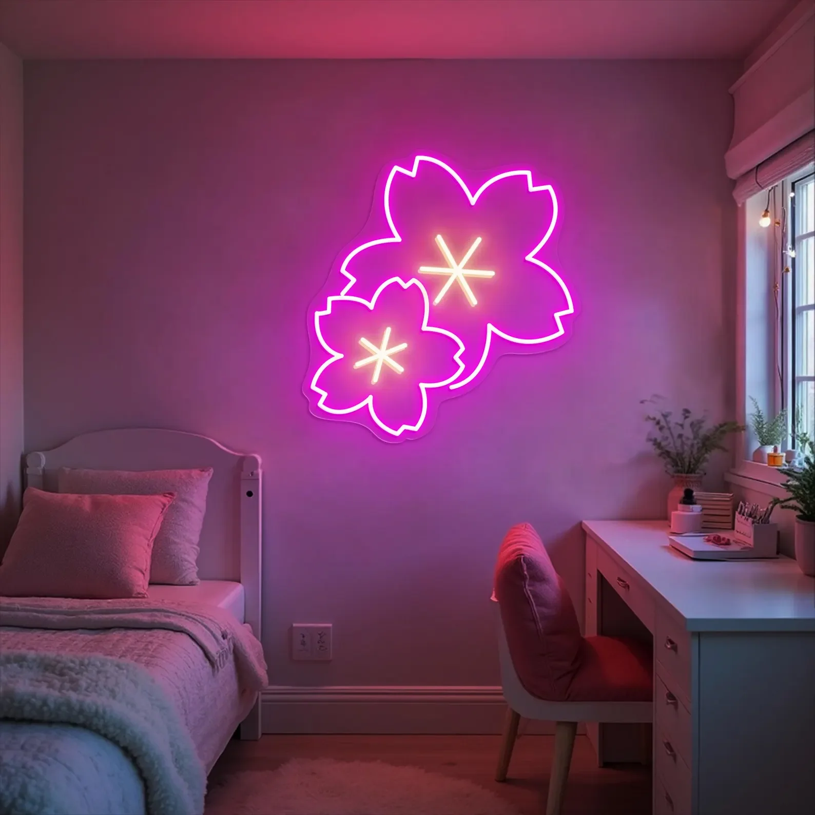 Sakura Neon Sign, Japanese Flower Cherry Blossom Neon Sign, Game Room Decor, Flower Wall Art, Bedroom Wall Decor Sign
Sakura Neon Sign, Japanese Flower Cherry Blossom Neon Sign, Game Room Decor, Flower Wall Art, Bedroom Wall Decor Sign