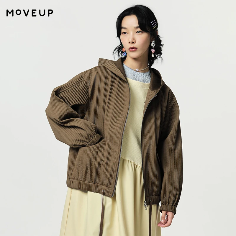 MOVEUP Long Sleeved Casual Jacket 2026 Spring Drop Sleeve Pleated Drawstring Hooded Fun Printed Loose Women's Jacket 124120719
MOVEUP Long Sleeved Casual Jacket 2026 Spring Drop Sleeve Pleated Drawstring Hooded Fun Printed Loose Women's Jacket 124120719