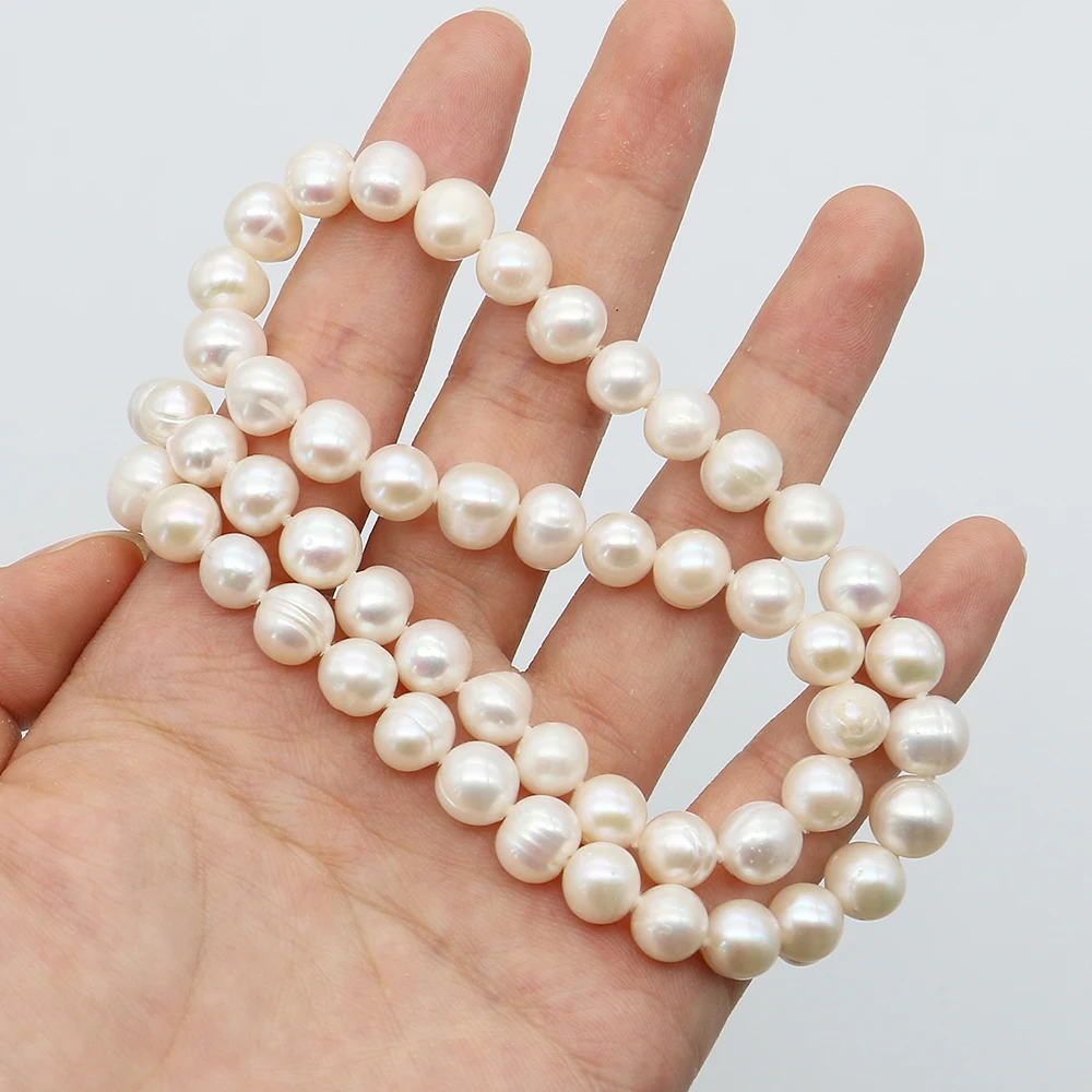 Natural Freshwater Irregular Twisted White Pearls Near-round Pearl Necklace Women's Jewelry Accessories Holiday Birthday Gifts
Natural Freshwater Irregular Twisted White Pearls Near-round Pearl Necklace Women's Jewelry Accessories Holiday Birthday Gifts