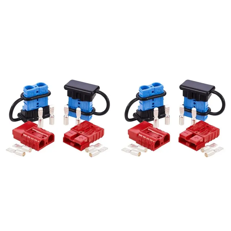 Plain 4Pcs 6-12 AWG 50A Battery Power Connector Cable Quick Connect Disconnect Kit For Anderson Connector For Winch Trailer
Plain 4Pcs 6-12 AWG 50A Battery Power Connector Cable Quick Connect Disconnect Kit For Anderson Connector For Winch Trailer