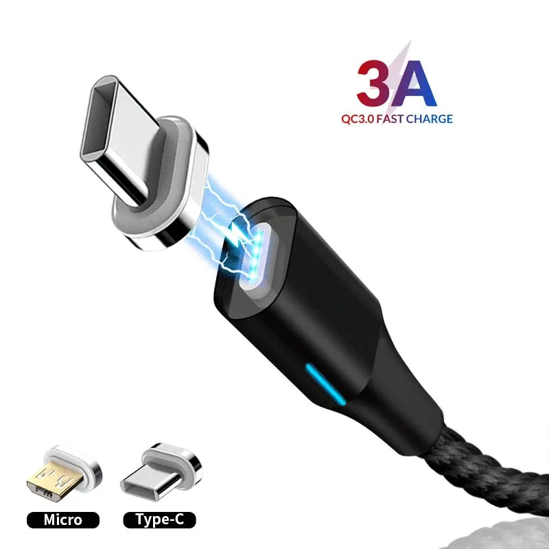 Magnetic Type C Cable 3A Fast Micro USB Charging Data Cable for Samsung Xiaomi HUAWEI Magnet USB C Charger Mobile Phone USB Cord
Magnetic Type C Cable 3A Fast Micro USB Charging Data Cable for Samsung Xiaomi HUAWEI Magnet USB C Charger Mobile Phone USB Cord