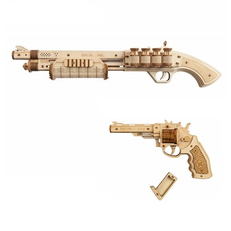 DIY Revolver,Scatter with Rubber Band Bullet Wooden Model Building Block Kit Assembly Toy Gift for Children Adult
DIY Revolver,Scatter with Rubber Band Bullet Wooden Model Building Block Kit Assembly Toy Gift for Children Adult