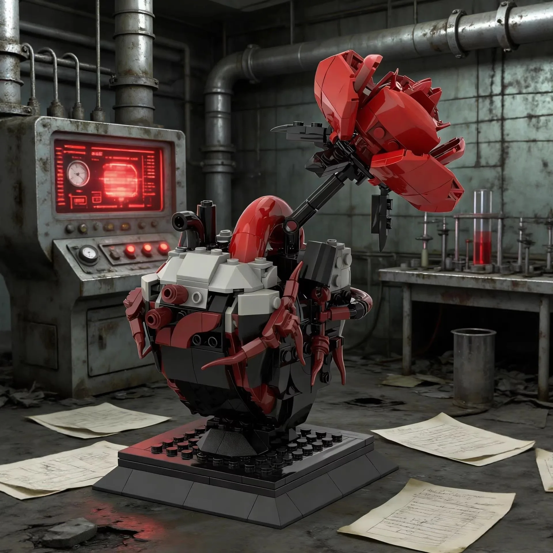 MOC Mechanical Heart Blooms Rose Building Kit Cyberpunk Anatomical Heart Bricks DIY Assemble Toy Creative Decor Gift for lover
MOC Mechanical Heart Blooms Rose Building Kit Cyberpunk Anatomical Heart Bricks DIY Assemble Toy Creative Decor Gift for lover