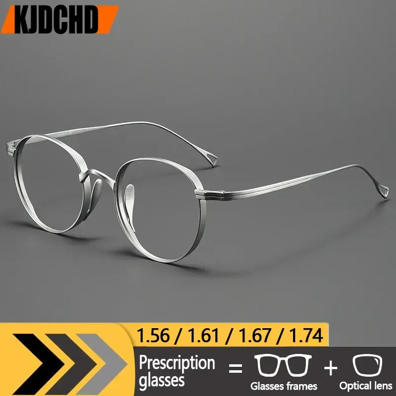 KJDCHD Titanium Round Prescription Glasses Men Women Hand-Made Eyeglasses High Quality Ultralight Spectacles Frames New
KJDCHD Titanium Round Prescription Glasses Men Women Hand-Made Eyeglasses High Quality Ultralight Spectacles Frames New