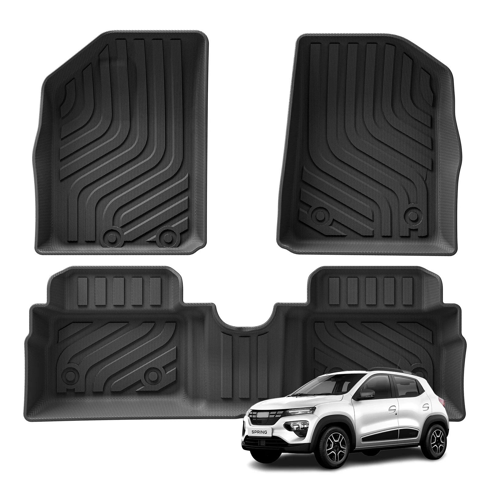for Dacia Spring EV 2021-2023 Renault City K-ZE Renault Kwid E-Tech Electric TPE 3D Car Floor Mats Trunk Pad
for Dacia Spring EV 2021-2023 Renault City K-ZE Renault Kwid E-Tech Electric TPE 3D Car Floor Mats Trunk Pad