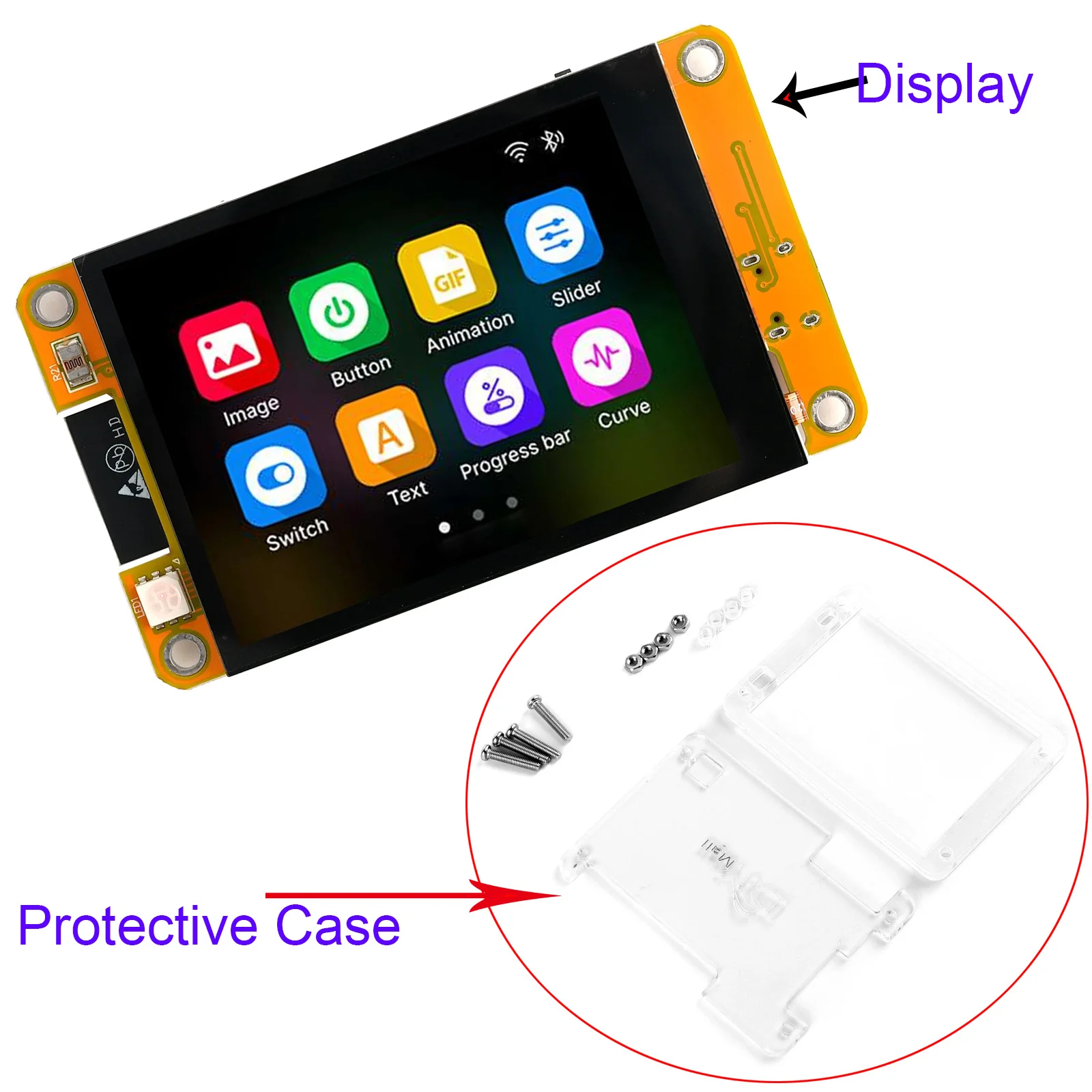 JC2432W328C ESP32 2.8 inch LCD Display WIFI+BT Module TFT HMI 240*320 ST7789 Driver 2.8" Capacitive Touch Screen for Arduino
JC2432W328C ESP32 2.8 inch LCD Display WIFI+BT Module TFT HMI 240*320 ST7789 Driver 2.8" Capacitive Touch Screen for Arduino