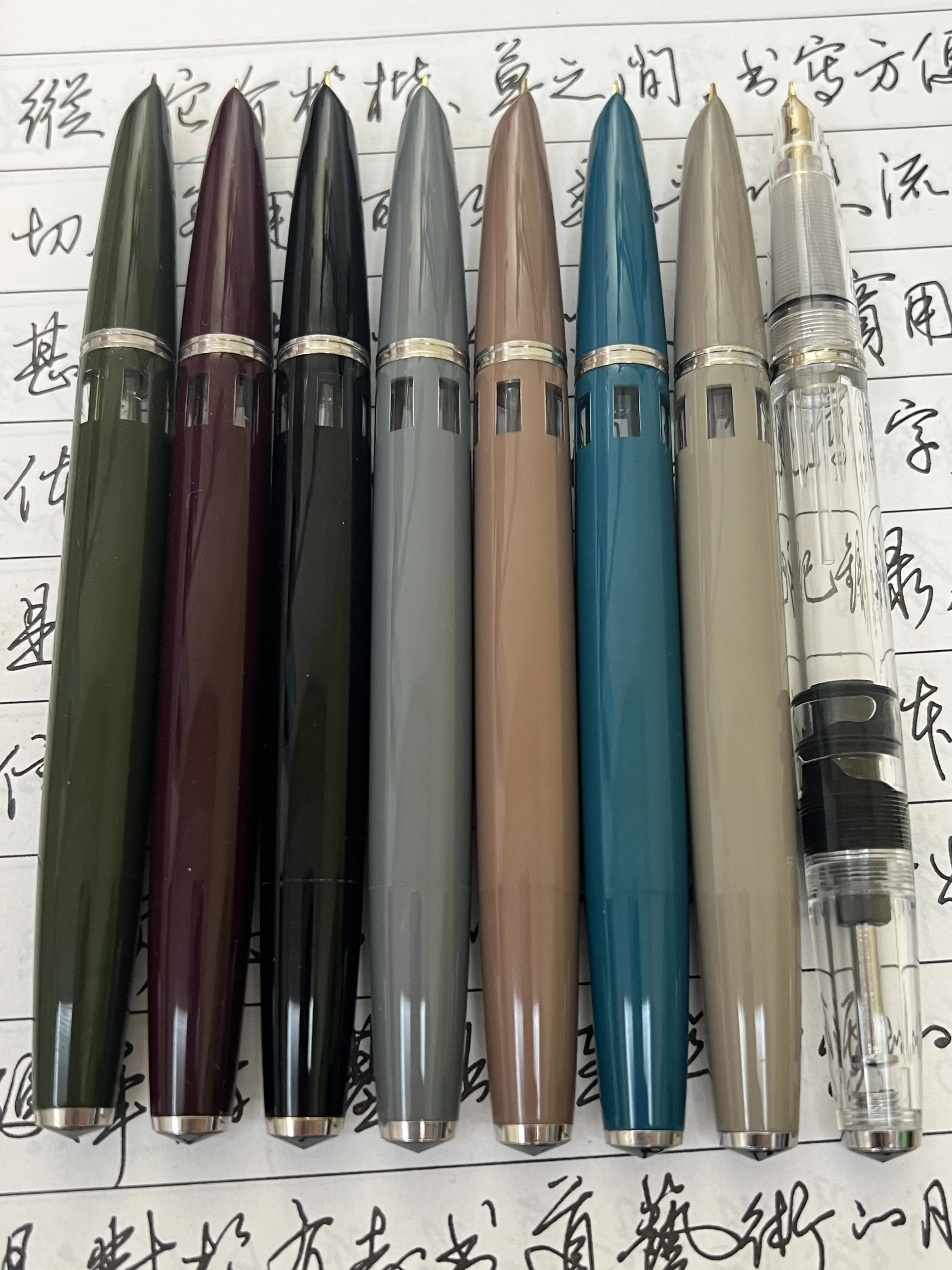Wingsung 601 Press Piston Fountain Pen Iridium EF/F Nib Steel Cap Vacumatic Resin Ink Pen School Stationery Office Supplies
Wingsung 601 Press Piston Fountain Pen Iridium EF/F Nib Steel Cap Vacumatic Resin Ink Pen School Stationery Office Supplies