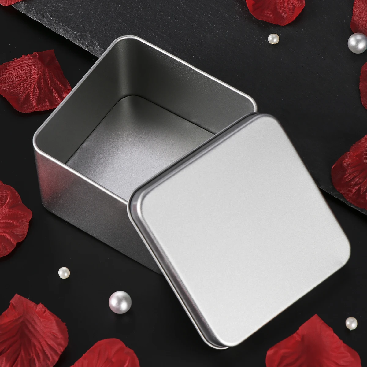 Spice Jars with Labels Tin Box Gift Boxes Empty Silver Metal Food Containers Square
Spice Jars with Labels Tin Box Gift Boxes Empty Silver Metal Food Containers Square