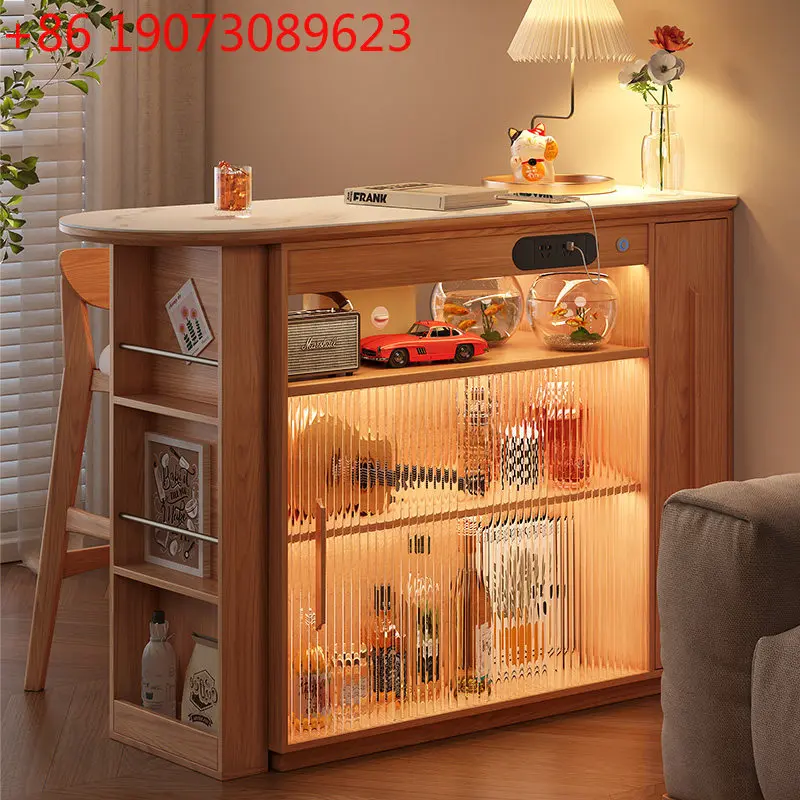 Living room log cream wind rock slab bar counter dining side cabinet partition cabinet integrated, retractable dining side table
Living room log cream wind rock slab bar counter dining side cabinet partition cabinet integrated, retractable dining side table
