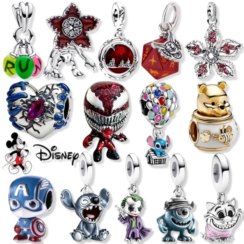 Hot Toys Sparkling Dangle Captain America Winnie Charms Demogorgon Beads Fit Original Silver Bracelet Necklace DIY Jewelry Gifts
Hot Toys Sparkling Dangle Captain America Winnie Charms Demogorgon Beads Fit Original Silver Bracelet Necklace DIY Jewelry Gifts