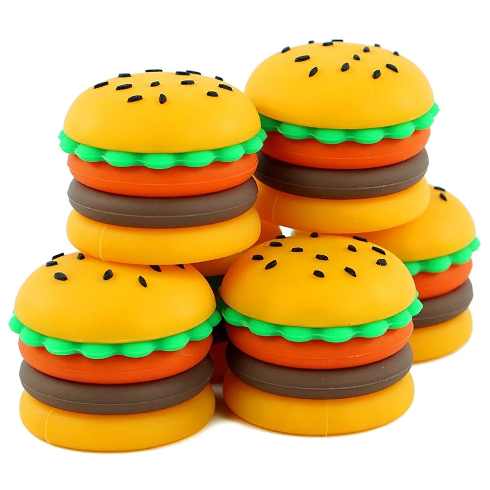 2Pcs Hamburger Shape Silicone Jar 5ML Portable Oil Box Silicone Container Storage Box Candle Jar
2Pcs Hamburger Shape Silicone Jar 5ML Portable Oil Box Silicone Container Storage Box Candle Jar