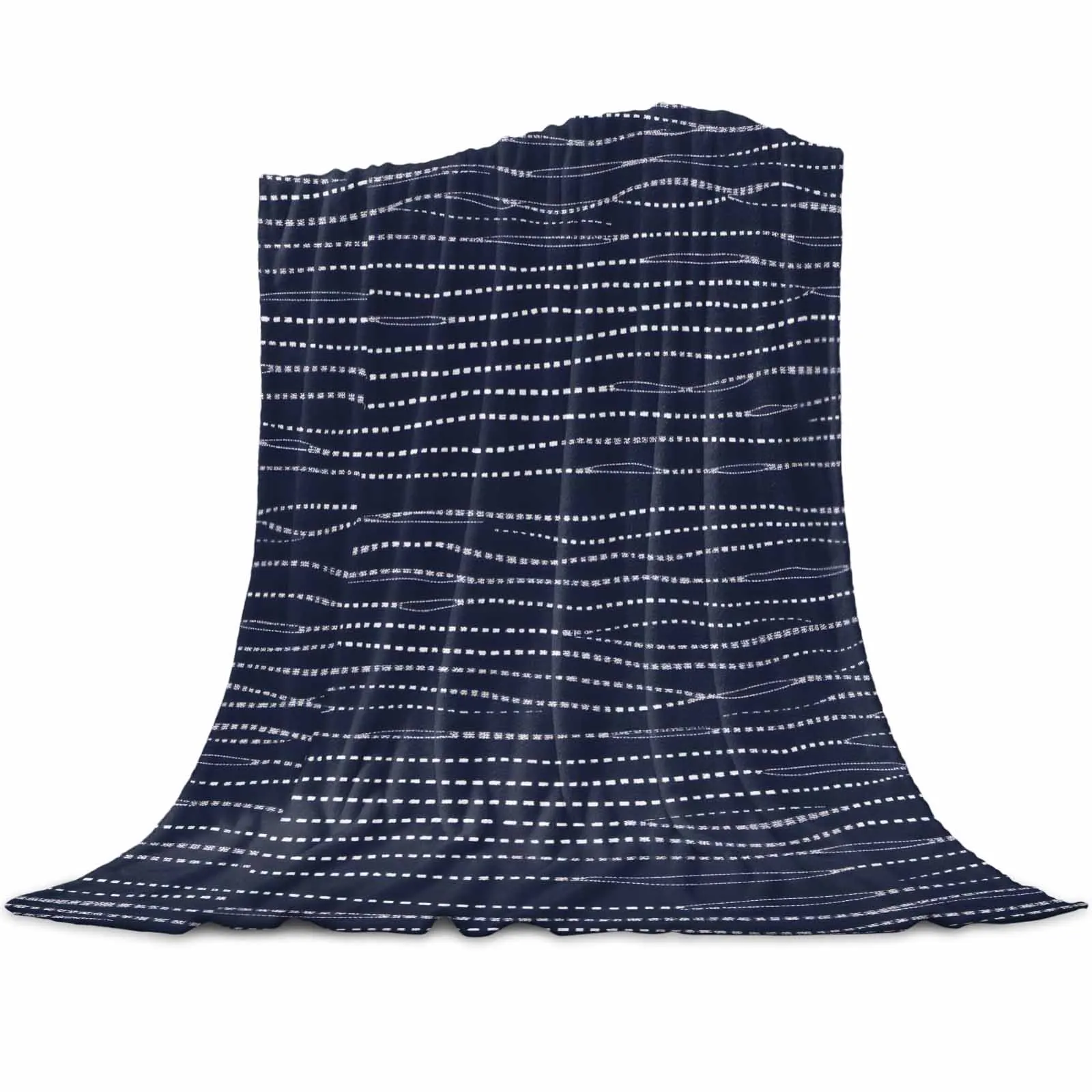 Simple Deepblue Line Throws Blankets for Sofa Bed Soft Plush Warm Sofa Throw Blanket Holiday Gifts
Simple Deepblue Line Throws Blankets for Sofa Bed Soft Plush Warm Sofa Throw Blanket Holiday Gifts