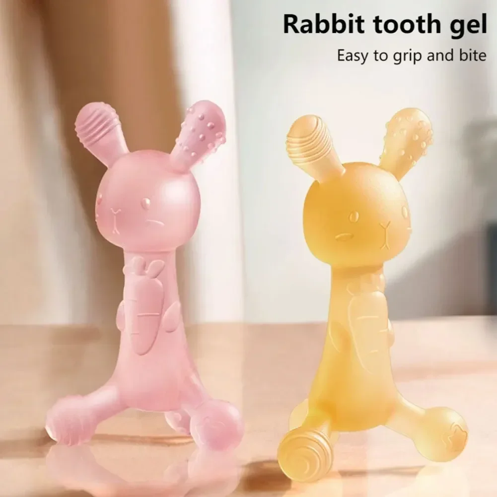 Силиконовые игрушки-прорезыватели для младенцев в виде мультяшного кролика, для новорожденных, для прорезывания зубов, подарок
Силиконовые игрушки-прорезыватели для младенцев в виде мультяшного кролика, для новорожденных, для прорезывания зубов, подарок