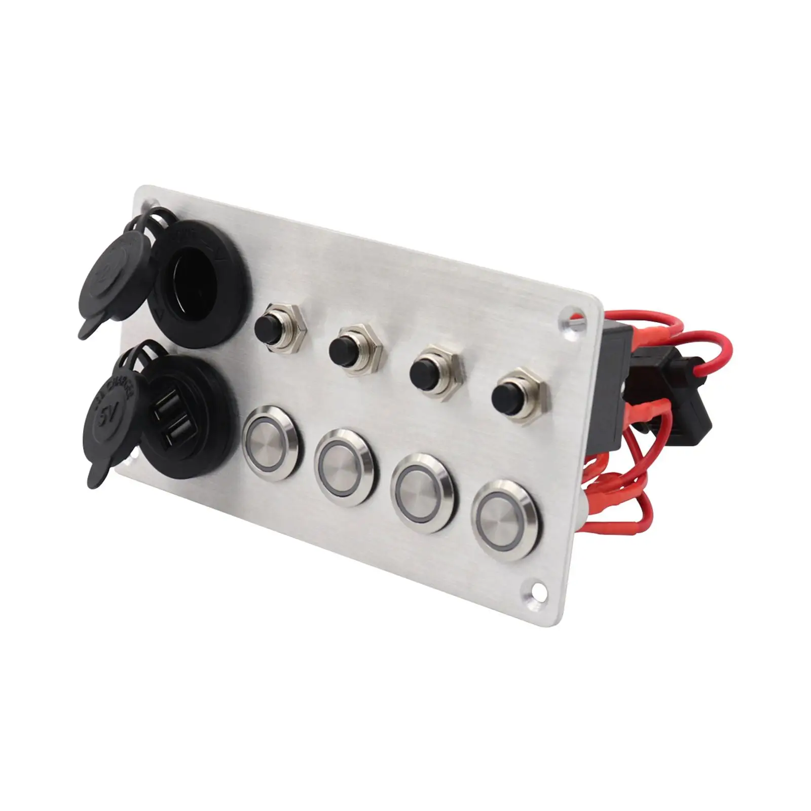 Universal 4 Ways Rocker Switch Panel Accessory Double USB for Rvs
Universal 4 Ways Rocker Switch Panel Accessory Double USB for Rvs