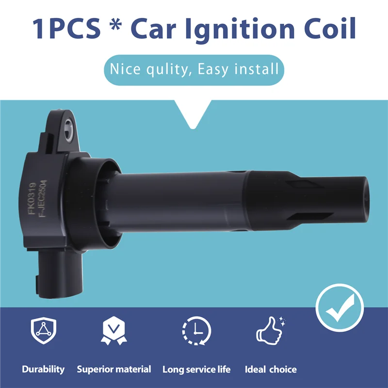 Universall New Ignition Coil FK0319 1832A028 For Mitsubishi Smart Fortwo 451 Passion 08-2015 1.0L A1321580003 High Voltage Packa
Universall New Ignition Coil FK0319 1832A028 For Mitsubishi Smart Fortwo 451 Passion 08-2015 1.0L A1321580003 High Voltage Packa