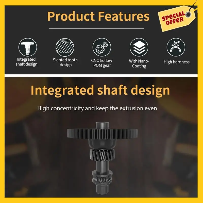 CNC Pom Helical Gear Nano Coating Hardened Steel Higher Precision 1-Piece Gear Kit For VORON 0.2 2.4 Trident CW1 CW2 Accessories
CNC Pom Helical Gear Nano Coating Hardened Steel Higher Precision 1-Piece Gear Kit For VORON 0.2 2.4 Trident CW1 CW2 Accessories
