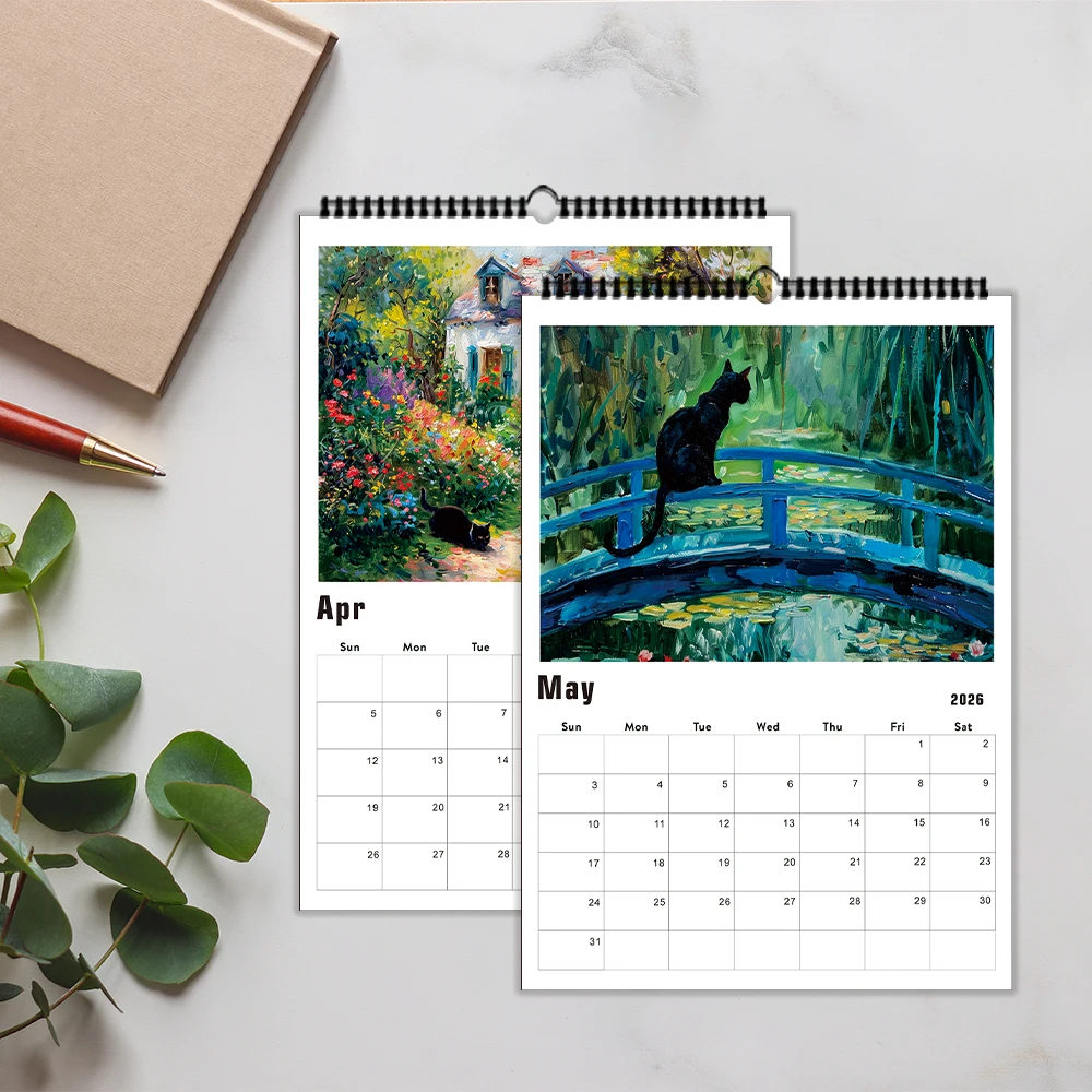1pc, 2026 Van Gogh Series Cat-Themed Calendar, 12 Unique Designs, Wall Calendar, Birthday, Christmas, New Year Gift
1pc, 2026 Van Gogh Series Cat-Themed Calendar, 12 Unique Designs, Wall Calendar, Birthday, Christmas, New Year Gift