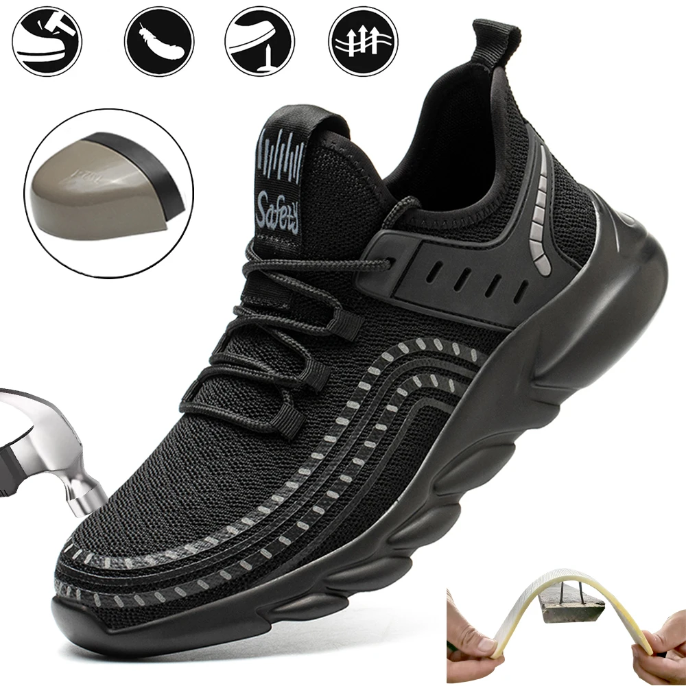 Men's Steel Toe Cap Work Boots Puncture-Proof Safety Shoes Protective Male Footwear Work Sneakers
Men's Steel Toe Cap Work Boots Puncture-Proof Safety Shoes Protective Male Footwear Work Sneakers