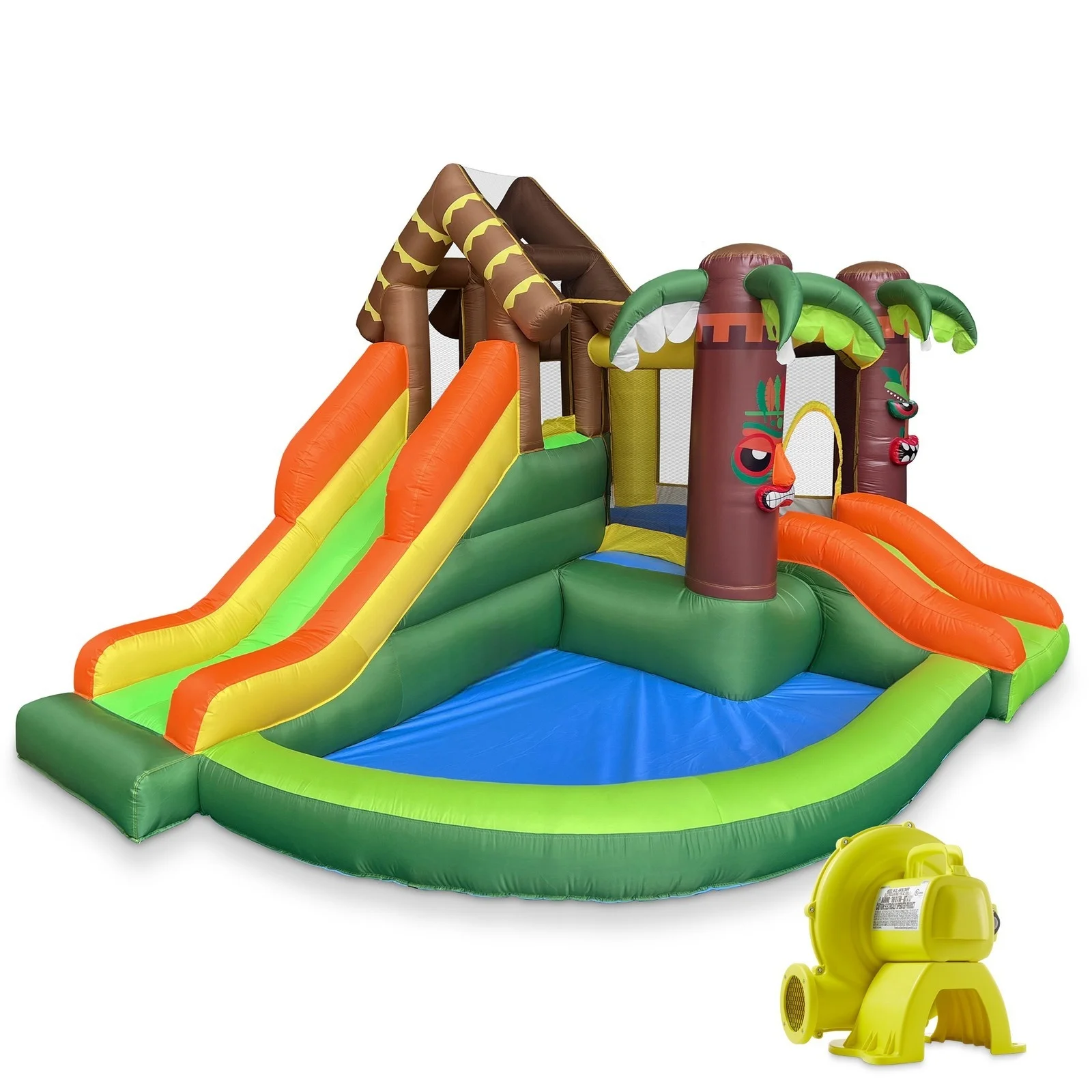 Jungle Bounce House with Two Slides and Blower, Inflatable Bouncer for Kids
Jungle Bounce House with Two Slides and Blower, Inflatable Bouncer for Kids