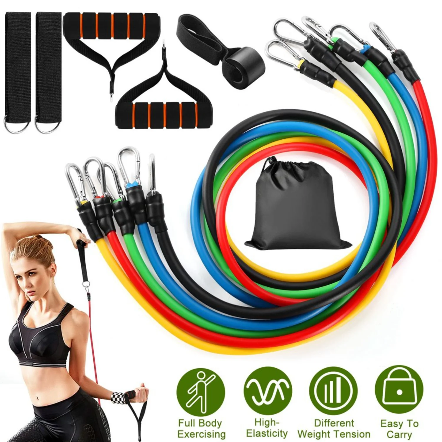 Bands Exercise Bands Workout Bands, 11Pcs Resistance Bands- Up to 100lb Indoor and Outdoor Bands with Door Anchor and Handles fo
Bands Exercise Bands Workout Bands, 11Pcs Resistance Bands- Up to 100lb Indoor and Outdoor Bands with Door Anchor and Handles fo
