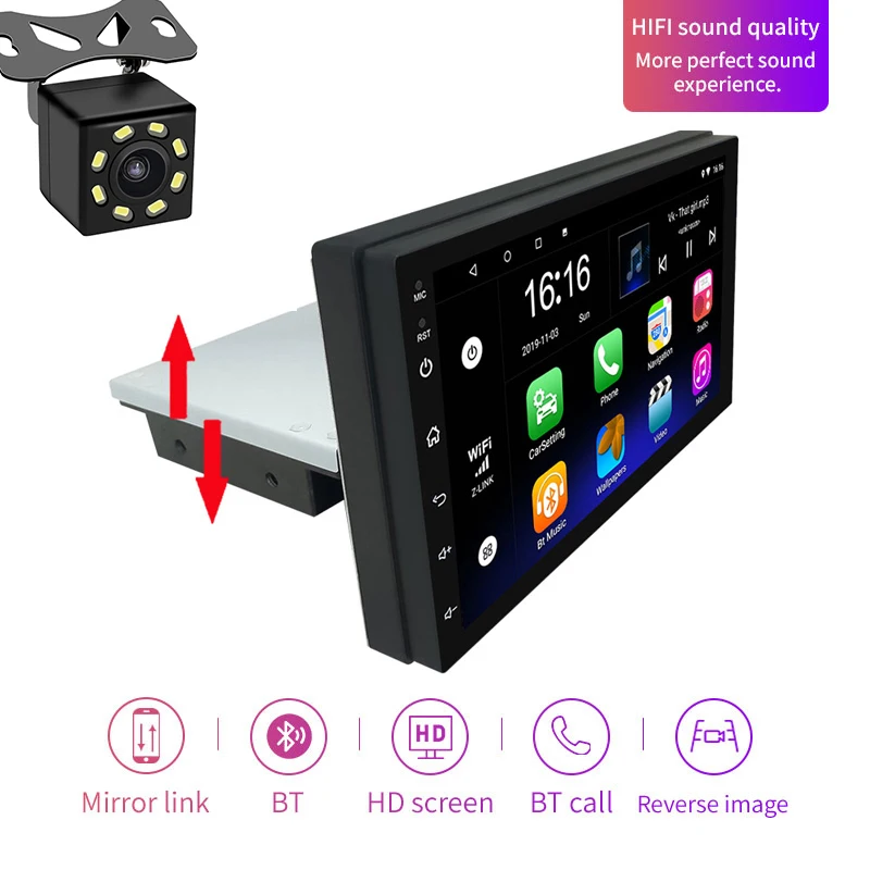 7 Inch Universal Android 8.1 Car MP5 Player Multimedia Radio WIFI Bluetooth Quad Core With GPS Mirror-Link(8LED Camera)
7 Inch Universal Android 8.1 Car MP5 Player Multimedia Radio WIFI Bluetooth Quad Core With GPS Mirror-Link(8LED Camera)