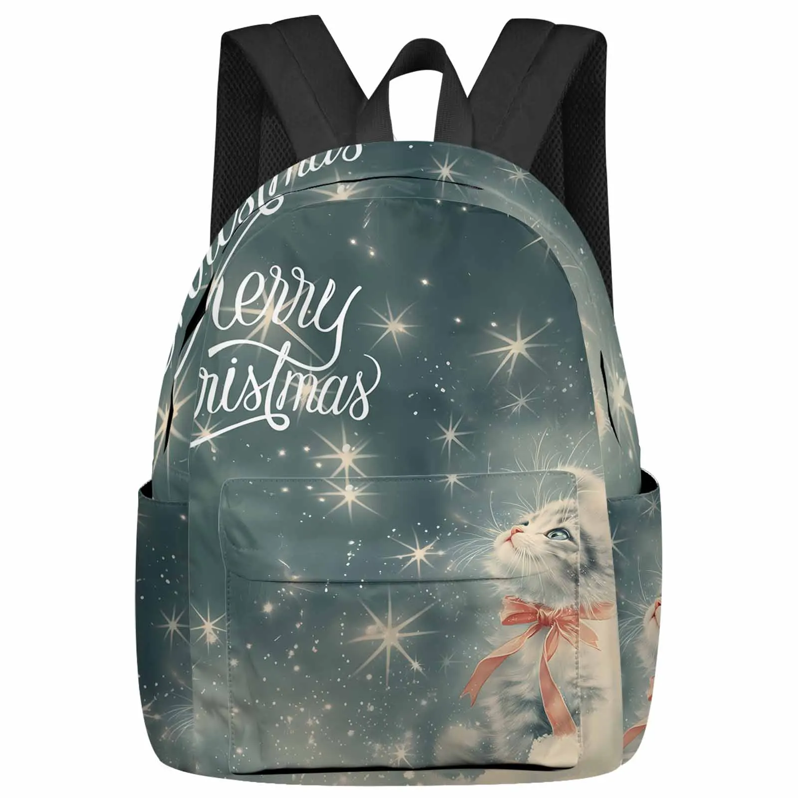 Christmas Cartoon Star Cat Winter Large Capacity Backpack Men Laptop Bags High School Teen College Girl Student Mochila
Christmas Cartoon Star Cat Winter Large Capacity Backpack Men Laptop Bags High School Teen College Girl Student Mochila