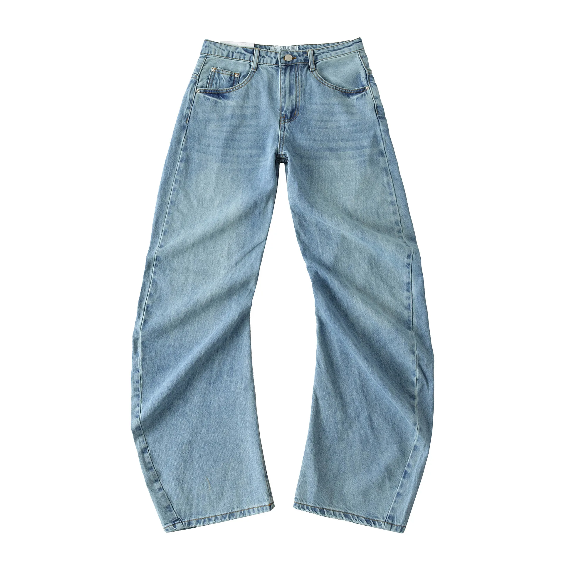 Loose Wide-Leg Stitching Low-Waist Floor-Length Jeans Women's Jeans High Waist With Classic Five Pockets Loose Slouchy Fit FWAJ
Loose Wide-Leg Stitching Low-Waist Floor-Length Jeans Women's Jeans High Waist With Classic Five Pockets Loose Slouchy Fit FWAJ