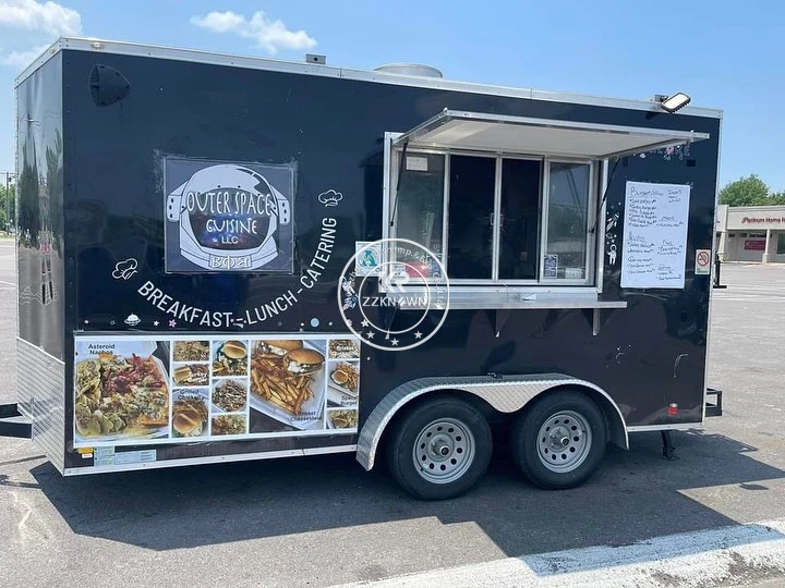 2024 Popular Food Shop Street Color Customized Size Logo Mobile Food Cart Vintage Grilling Small Truck Mobile Food Kitchen 
2024 Popular Food Shop Street Color Customized Size Logo Mobile Food Cart Vintage Grilling Small Truck Mobile Food Kitchen