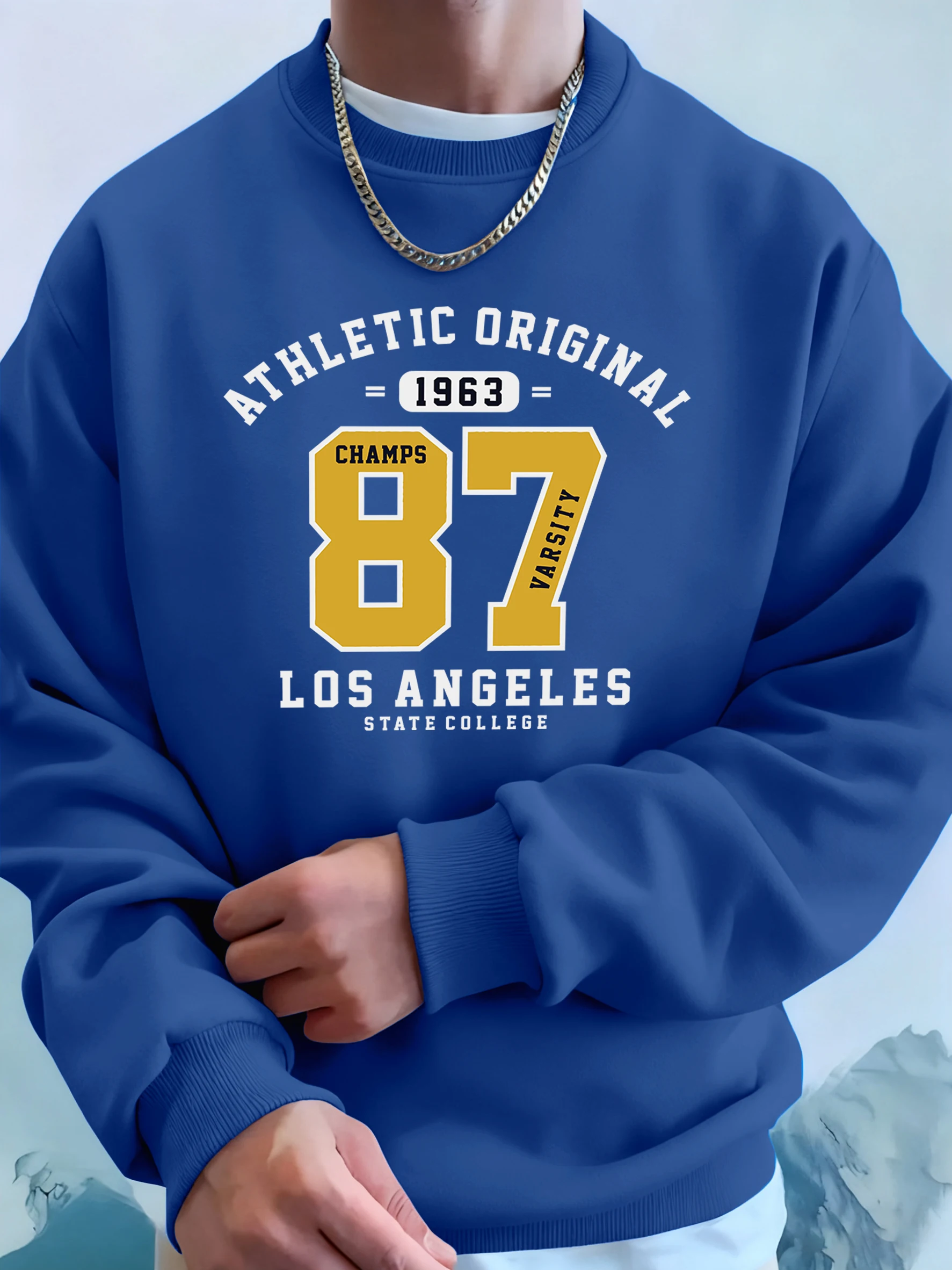 Спортивная мужская осенняя повседневная толстовка с принтом номер 87, Лос-Анджелес 1963, спортивные свободные толстовки, базовая модная одежда
Спортивная мужская осенняя повседневная толстовка с принтом номер 87, Лос-Анджелес 1963, спортивные свободные толстовки, базовая модная одежда