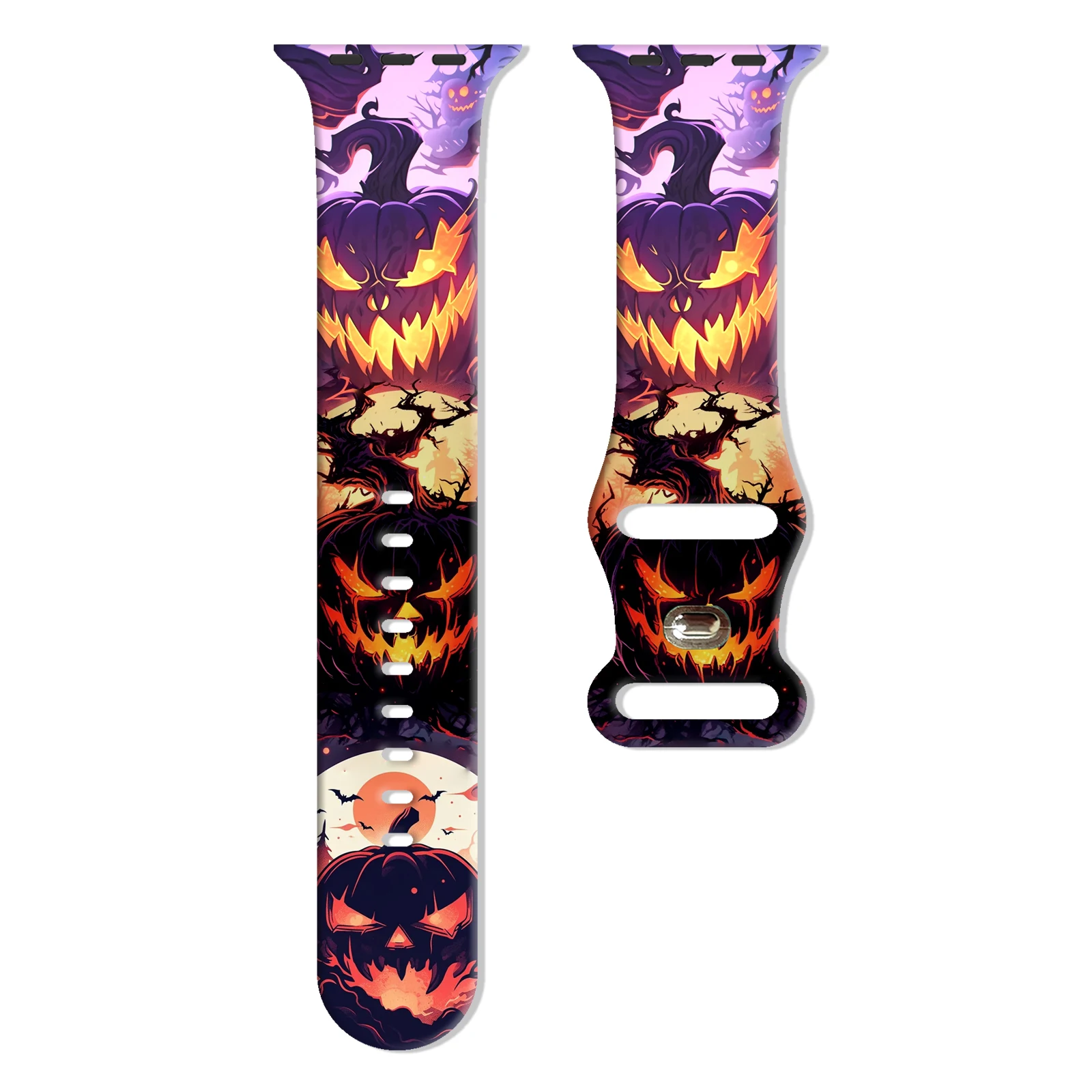 Pumpkin Halloween for Apple Watch 10 9 8 7 Silicone Band Replacable Bracelet for iWatch 46mm 42mm 41mm 40mm Watchband 
Pumpkin Halloween for Apple Watch 10 9 8 7 Silicone Band Replacable Bracelet for iWatch 46mm 42mm 41mm 40mm Watchband