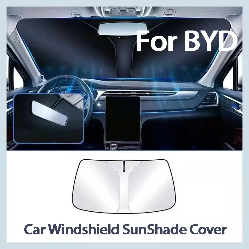 Car Windshield Sunshades Cover for BYD Atto 3 Han EV Dolphin Car Summer Sun Anti UV Protection Front Window SunShade Accessories
Car Windshield Sunshades Cover for BYD Atto 3 Han EV Dolphin Car Summer Sun Anti UV Protection Front Window SunShade Accessories