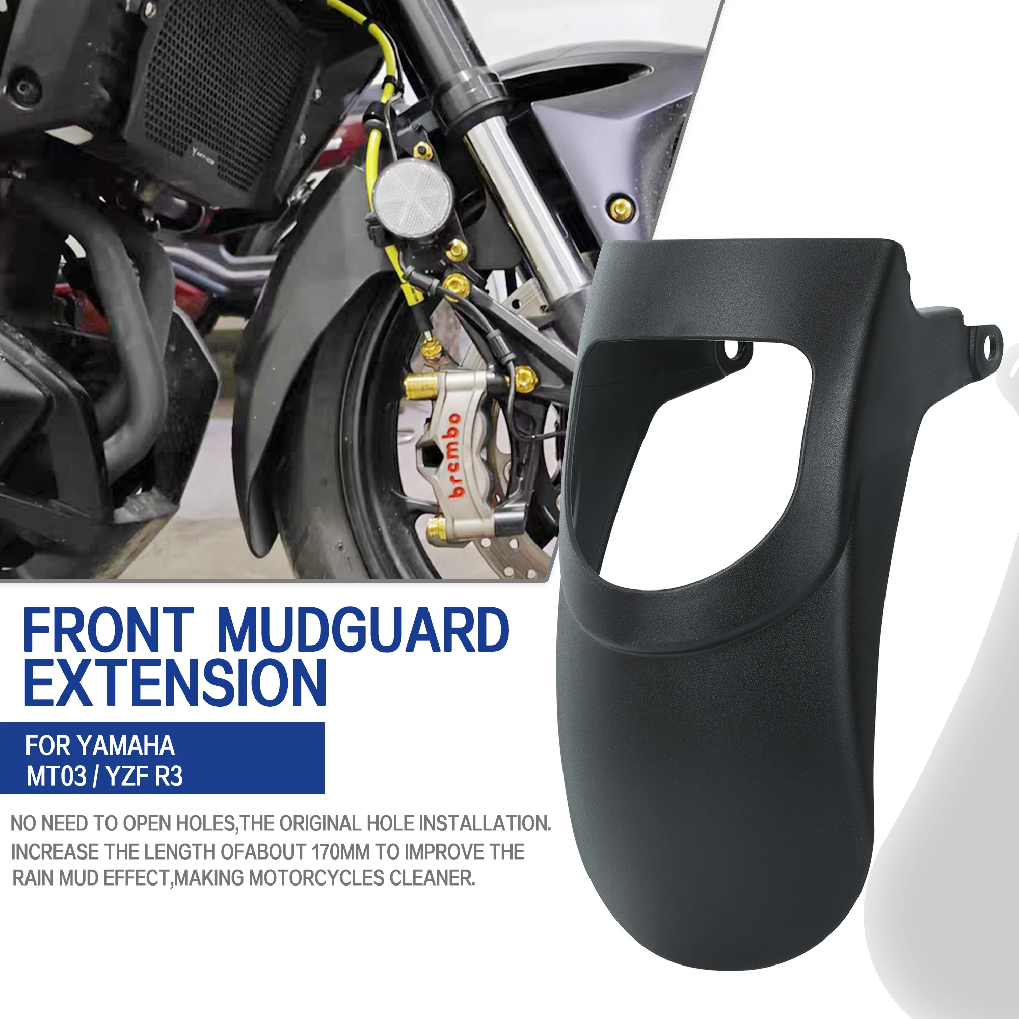 FOR YAMAHA MT03 YZFR3 Motorcycle Front Fender Splash Mud Dust Guard Mudguard Protector MT-03 YZF-R3 R3 MT 03
FOR YAMAHA MT03 YZFR3 Motorcycle Front Fender Splash Mud Dust Guard Mudguard Protector MT-03 YZF-R3 R3 MT 03