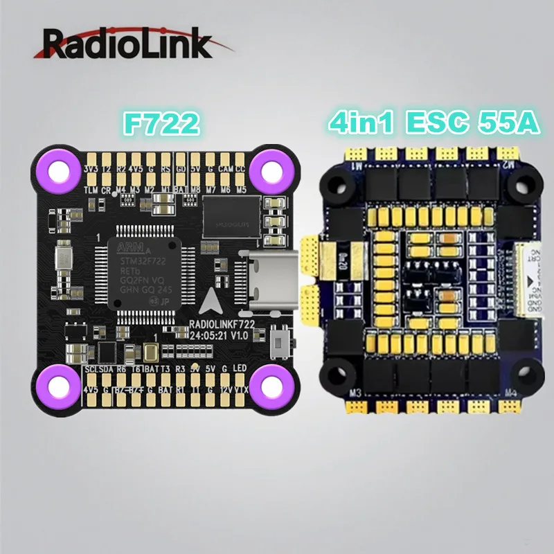 Radiolink F722 Управление полетом ICM42688 Гироскоп 128 МБ Черный ящик 3-6S 3,3 В/4,5/5 В/12 В с 60A 4-в-1 ESC для вертолета с неподвижным крылом
Radiolink F722 Управление полетом ICM42688 Гироскоп 128 МБ Черный ящик 3-6S 3,3 В/4,5/5 В/12 В с 60A 4-в-1 ESC для вертолета с неподвижным крылом