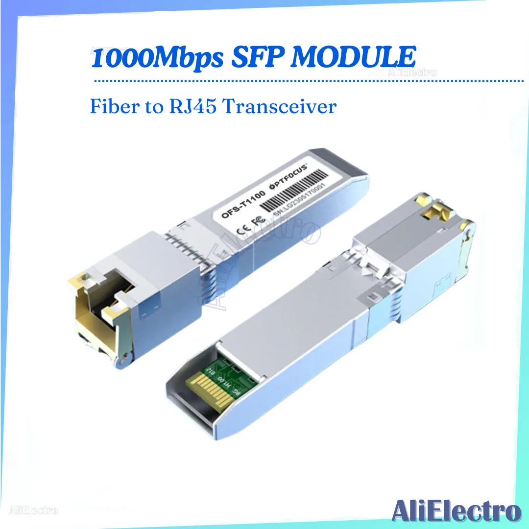1G SFP модуль RJ45 переключатель GBIC 100M волоконный инструмент медная Совместимость с переключателем Ethernet Cisco Mikrotik FTTH SFP
1G SFP модуль RJ45 переключатель GBIC 100M волоконный инструмент медная Совместимость с переключателем Ethernet Cisco Mikrotik FTTH SFP