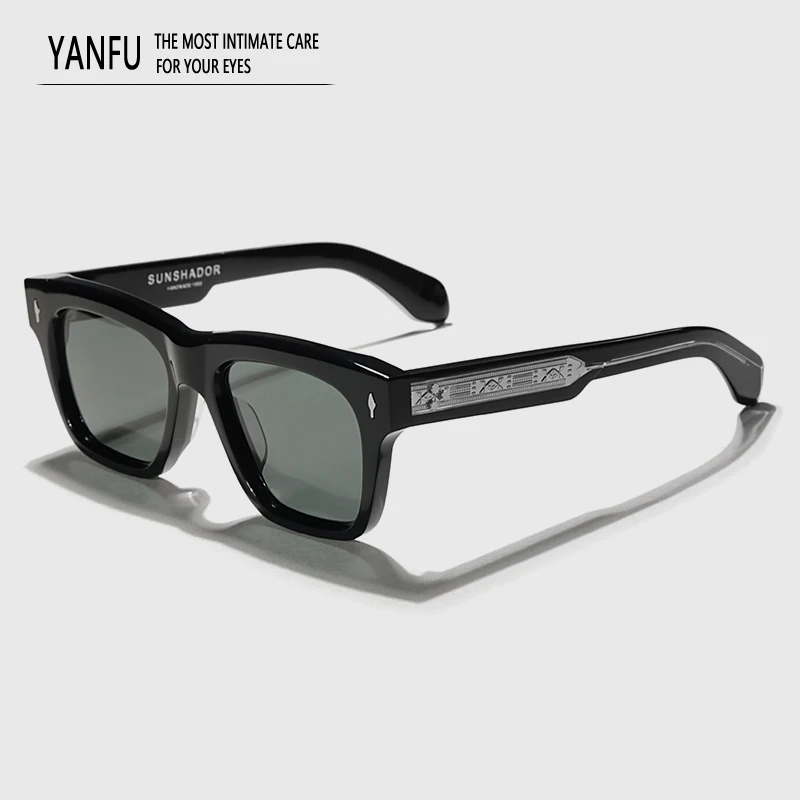 New high quality Brand Designer Black Classic Acetate Square Sunglasses Men Fashion Retro Women Eyeglasses UV400 Outdoor GLASSES
New high quality Brand Designer Black Classic Acetate Square Sunglasses Men Fashion Retro Women Eyeglasses UV400 Outdoor GLASSES
