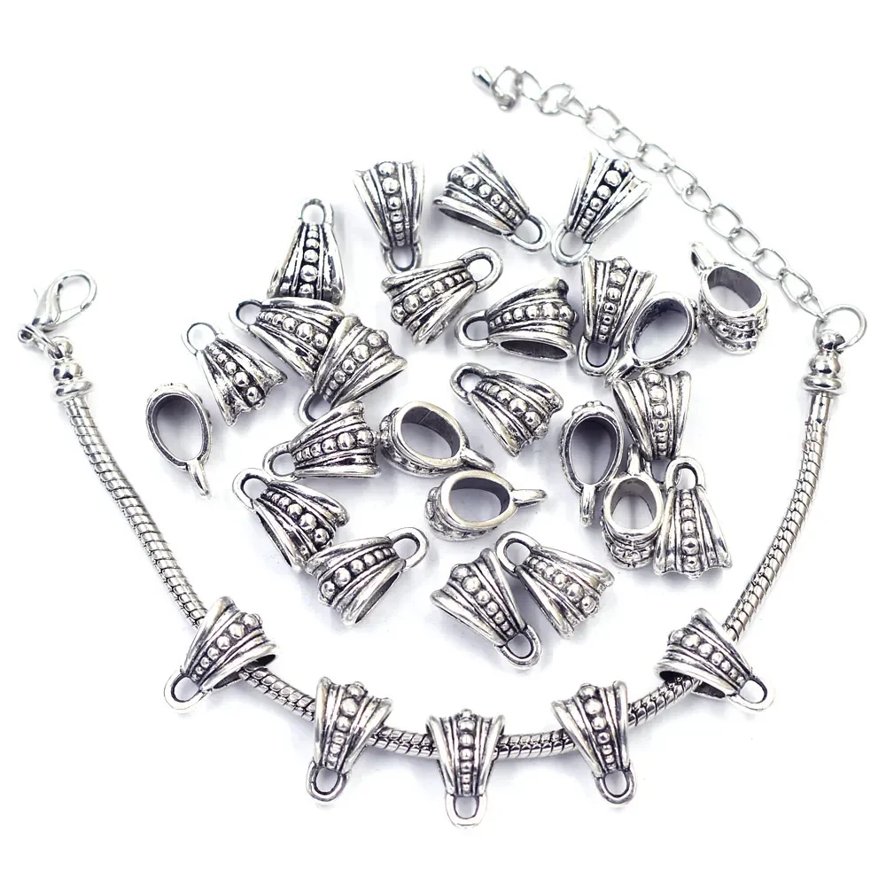 20Pcs Spacer Bail European Beads Silver Tone Dot Metal Fit European Snake Chain Charms Bracelets Jewelry DIY Finding 15x9mm
20Pcs Spacer Bail European Beads Silver Tone Dot Metal Fit European Snake Chain Charms Bracelets Jewelry DIY Finding 15x9mm