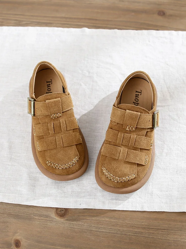 Rustic Handwoven Flat Bottom Anti-slip Casual Shoes Smooth Velvet Surface Slimming Effect Autumn round Toe Single...
Rustic Handwoven Flat Bottom Anti-slip Casual Shoes Smooth Velvet Surface Slimming Effect Autumn round Toe Single...
