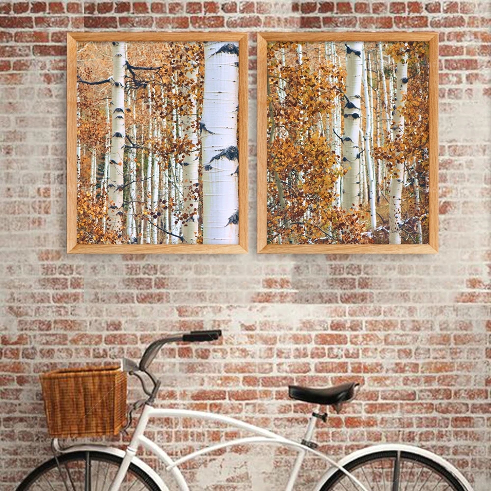 Birch tree landscape printing, Aspeng landscape decoration, autumn forest poster, autumn abstract color wall art printing
Birch tree landscape printing, Aspeng landscape decoration, autumn forest poster, autumn abstract color wall art printing