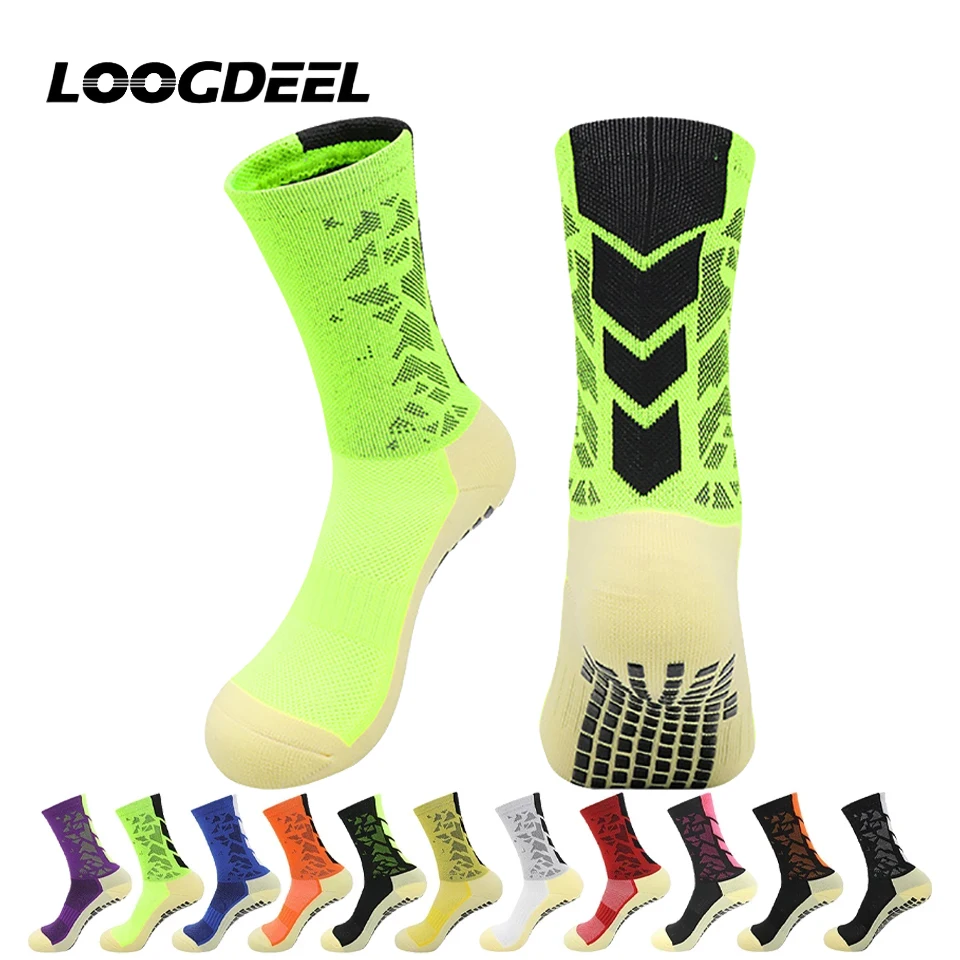 LOOGDEEL Men's Thickened Adult Football Socks Anti-Slip Durable Mid-Calf Socks for Sweat Absorption and Breathability in Sports
LOOGDEEL Men's Thickened Adult Football Socks Anti-Slip Durable Mid-Calf Socks for Sweat Absorption and Breathability in Sports
