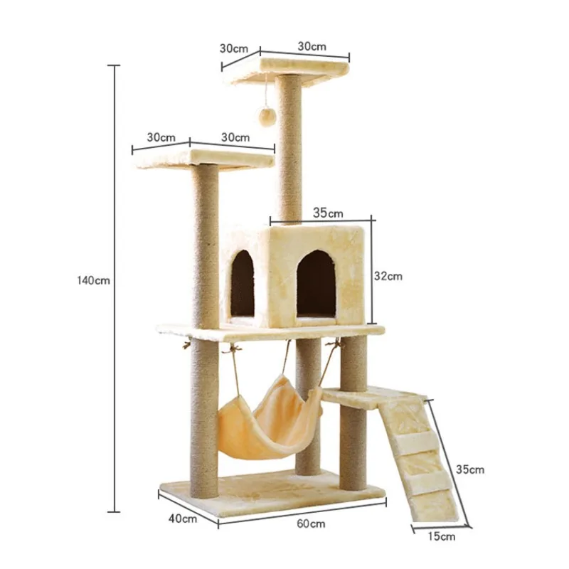 Pet Supplies Cat Climbing Frame Cat Toy House Luxury Cat Climbing Frame Solid Wood Tree Scraper
Pet Supplies Cat Climbing Frame Cat Toy House Luxury Cat Climbing Frame Solid Wood Tree Scraper