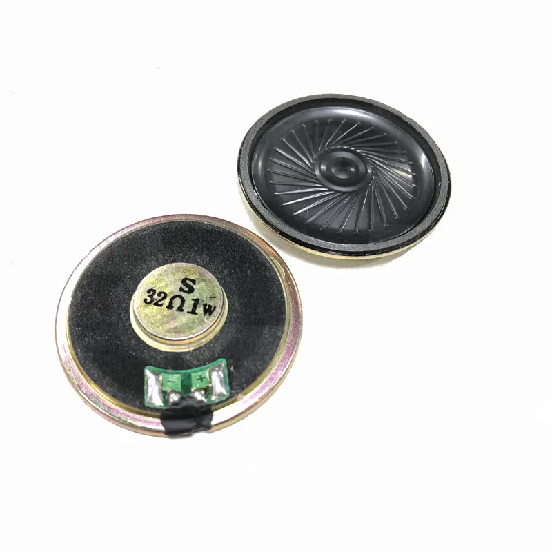 10pcs/lot New Ultra-thin speaker 32 ohms 1 watt 1W 32R speaker Diameter 45MM 4.5CM thickness 5.5MM
10pcs/lot New Ultra-thin speaker 32 ohms 1 watt 1W 32R speaker Diameter 45MM 4.5CM thickness 5.5MM