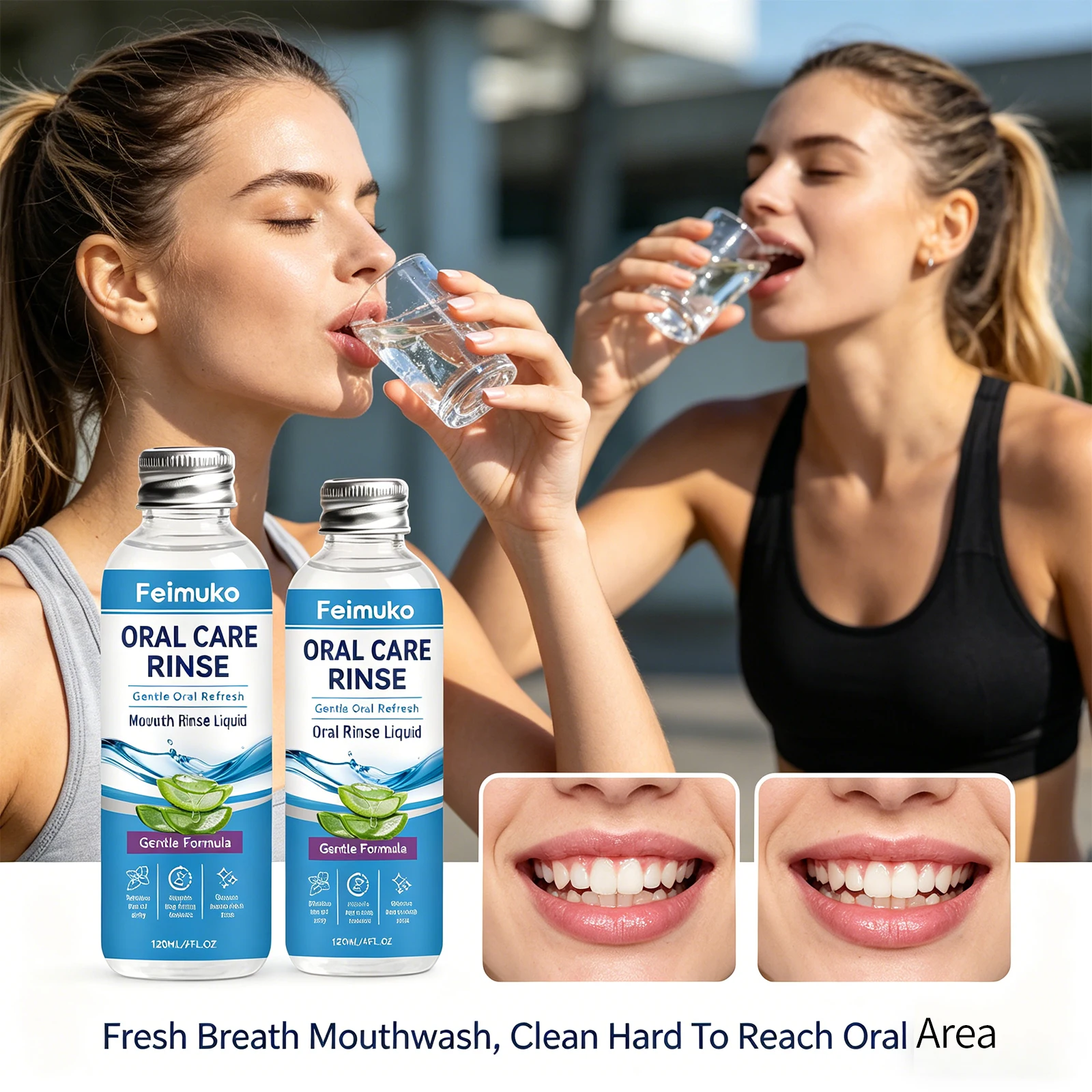 Fresh Breath Mouthwash Deep Clean Hard to Reach Oral Area Long Lasting Fragrance Daily Oral Rinse for Personal Oral Hygiene Care
Fresh Breath Mouthwash Deep Clean Hard to Reach Oral Area Long Lasting Fragrance Daily Oral Rinse for Personal Oral Hygiene Care