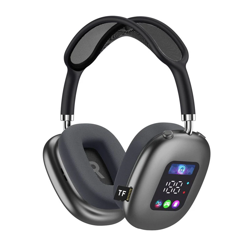 Wireless Headphone MAX600 With Screen New Active Noise Cancelling Earphone Bluetooth Headset With Touch Control LED Screen 
Wireless Headphone MAX600 With Screen New Active Noise Cancelling Earphone Bluetooth Headset With Touch Control LED Screen