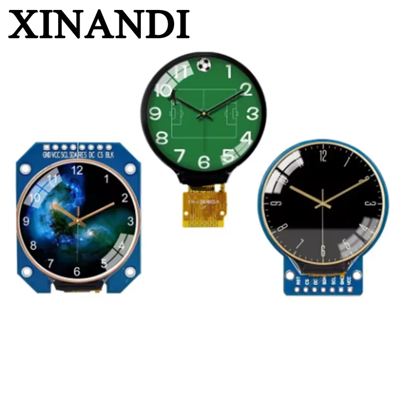 TFT Display 1.28 Inch TFT LCD Display Module Round RGB 240*240 GC9A01 Driver 4 Wire SPI Interface 240x240 PCB For Arduino
TFT Display 1.28 Inch TFT LCD Display Module Round RGB 240*240 GC9A01 Driver 4 Wire SPI Interface 240x240 PCB For Arduino