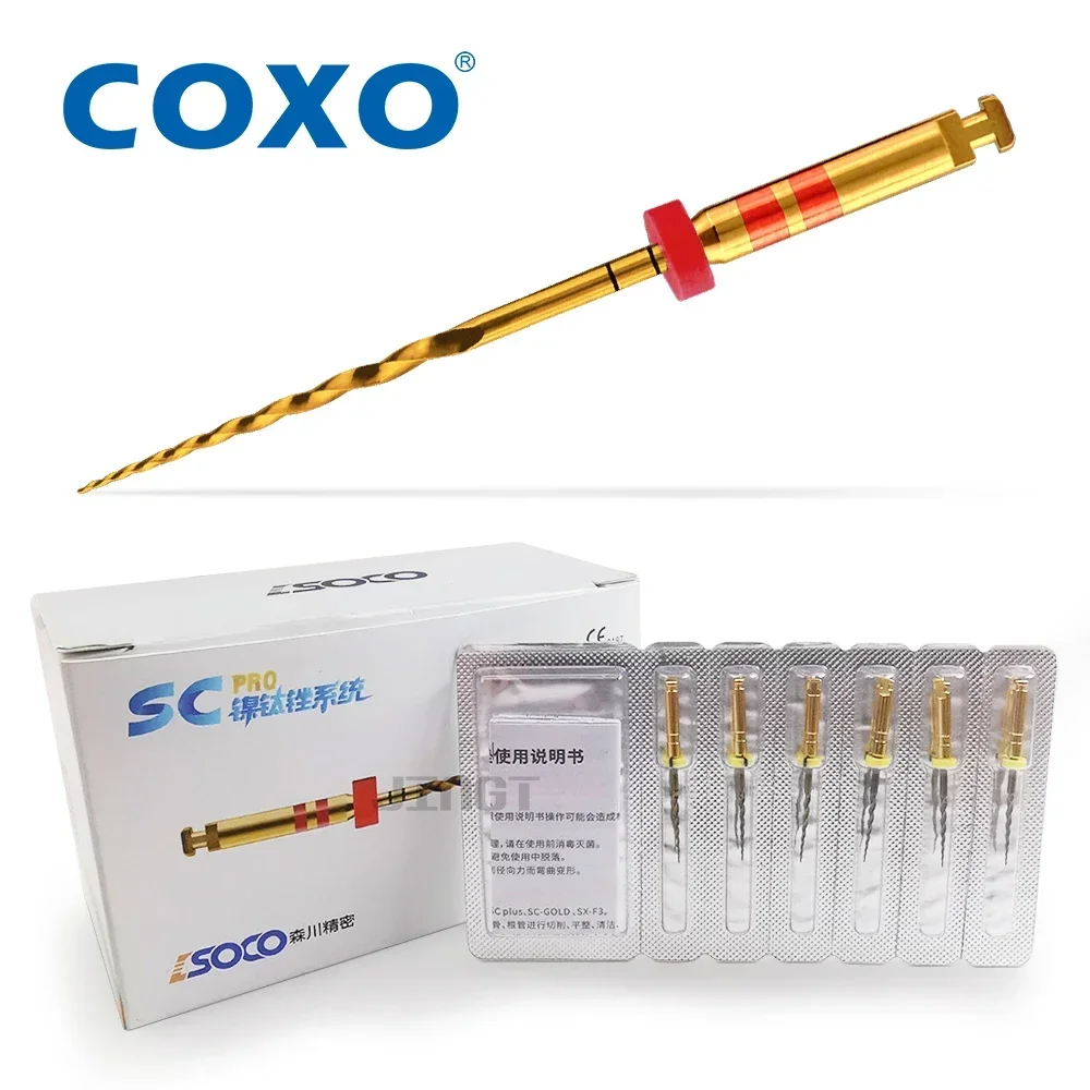 COXO SOCO pro термоактивируемый роторный нитинол стоматологические файлы корневых каналов зубная целлюлоза 6 шт./кор. термоактивированный никель-титан
COXO SOCO pro термоактивируемый роторный нитинол стоматологические файлы корневых каналов зубная целлюлоза 6 шт./кор. термоактивированный никель-титан