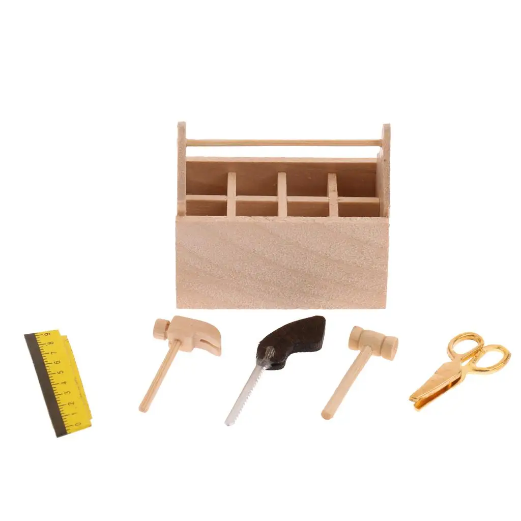 5 Pieces Miniature Tools Wooden Furniture Kit for Doll House
5 Pieces Miniature Tools Wooden Furniture Kit for Doll House