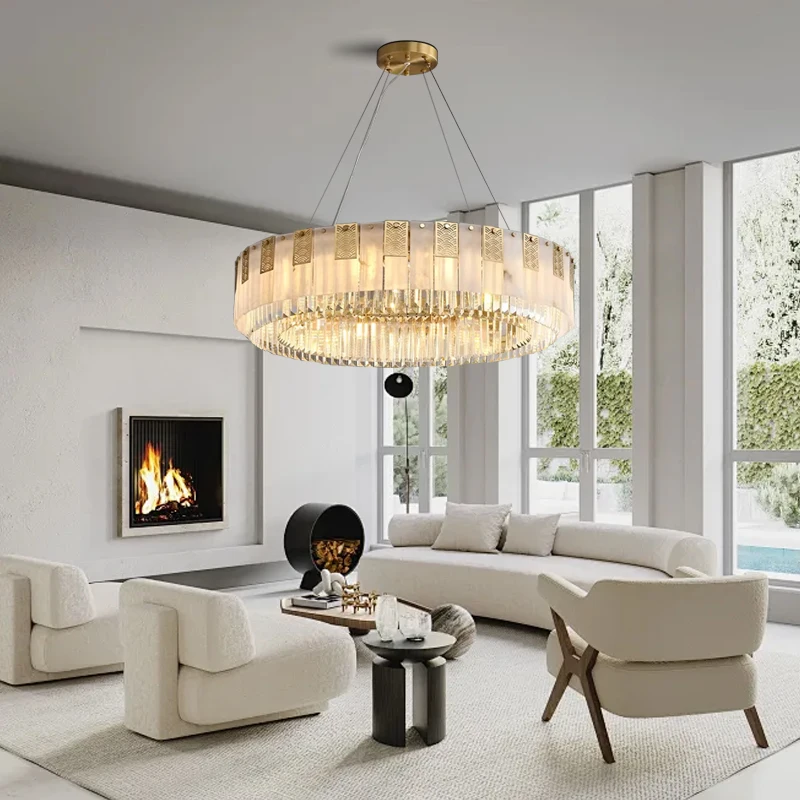 Post-modern Classic Brass Marble Chandeliers Decoration Home Living Room Dining Table Hanglamp Vintage Chandelier Alabaster
Post-modern Classic Brass Marble Chandeliers Decoration Home Living Room Dining Table Hanglamp Vintage Chandelier Alabaster