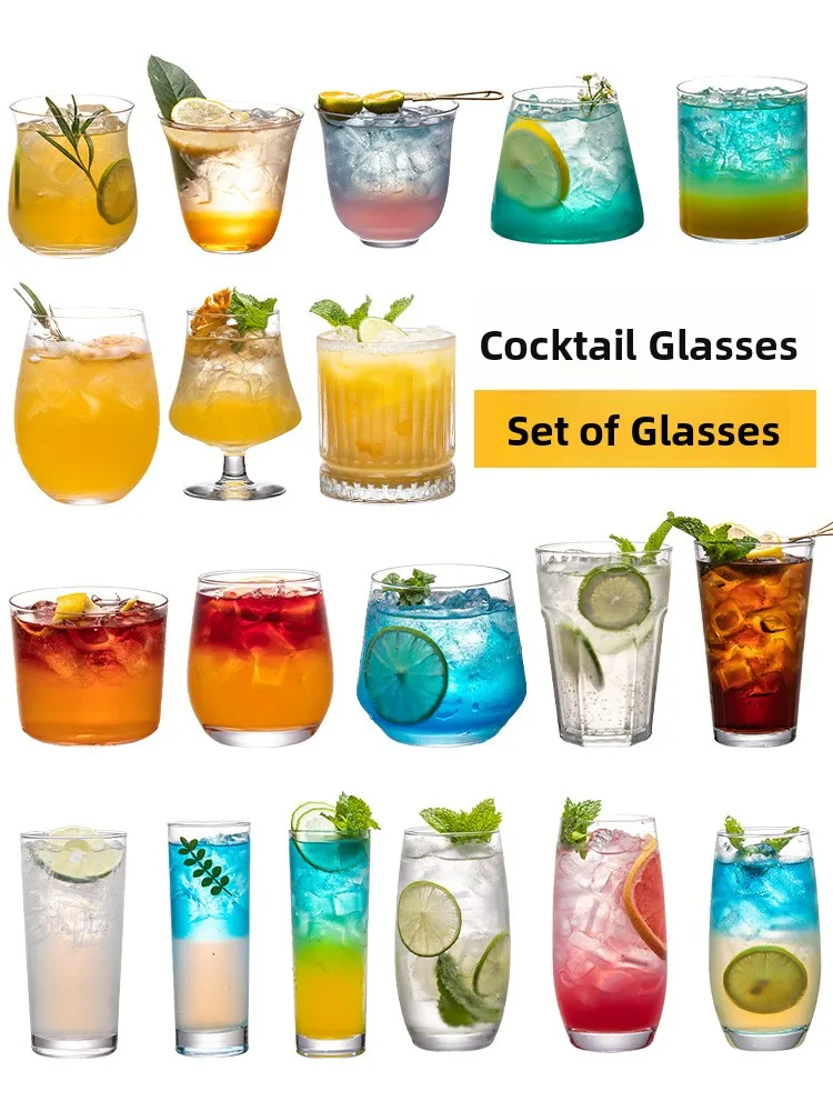 Creative Cocktail Glass Set Wave Heightening Cup Long Island Iced Tea Glass Mojito Glass Barware Set Japanese Style Glass Cup
Creative Cocktail Glass Set Wave Heightening Cup Long Island Iced Tea Glass Mojito Glass Barware Set Japanese Style Glass Cup